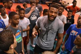 Jordan Burroughs Conducts Beat the Streets Clinic