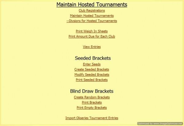 Maintain Hosted Wrestling Tournaments